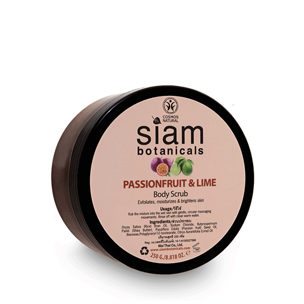 Passionfruit-Lime-Body-Scrub-250gr Siam Botanicals passionfruit And Lime Body Scrub